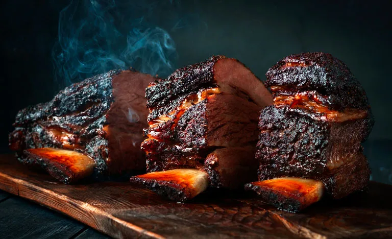 Barbecue : brisket fumant