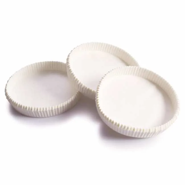 CAISSETTE PAPIER CUISSON BLANC d.10cm X h.1,5cm